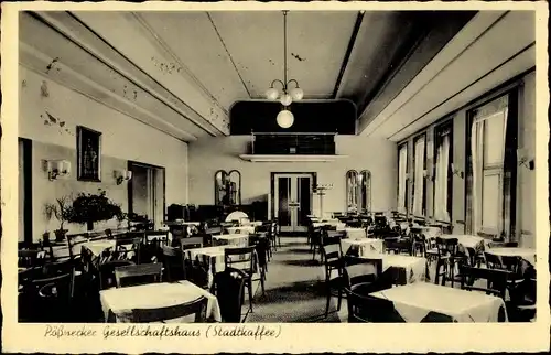 Ak Pößneck in Thüringen, Pößnecker Gesellschaftshaus, Moderne Bar