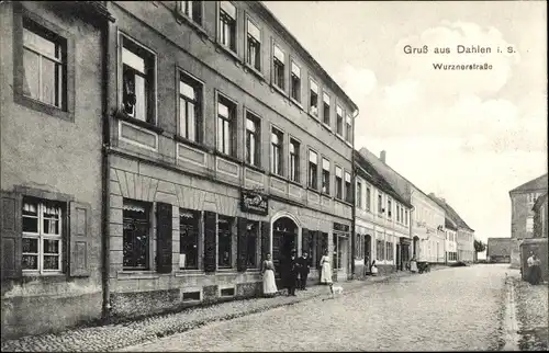 Ak Dahlen in Sachsen, Wurznerstraße