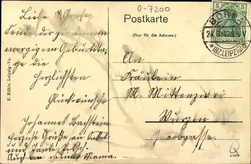 Ak Borna in Sachsen, Wettiner Straße