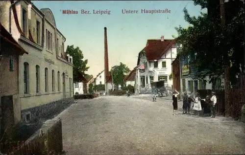 Ak Mühlau in Sachsen, Untere Hauptstraße