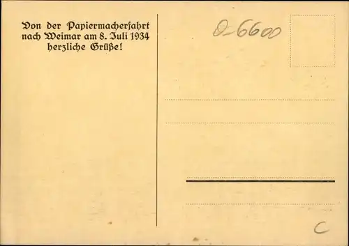 Ak Greiz im Vogtland, Papierfabrik Otto Günther 1933/1934, alte Mühle