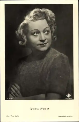 Ak Schauspielerin Grethe Weiser, Portrait, Tante Wanda aus Uganda