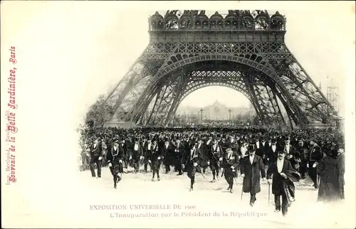 Ak Paris, Weltausstellung 1900, Amtseinführung durch den Präsidenten der Republik