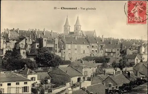 Ak Chaumont Haute-Marne, Vue generale