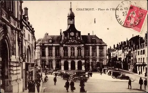 Ak Chaumont Haute-Marne, Place de l'Hotel de Ville