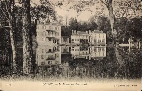 Ak Olivet Loiret, Le Restaurant Paul Foret