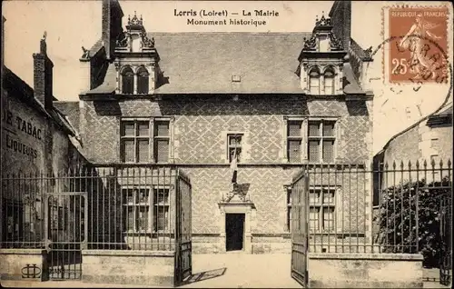 Ak Lorris Loiret, La Mairie