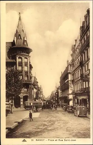 Ak Nancy Meurthe et Moselle, Place und Rue Saint-Jean