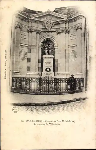 Ak Bar le Duc Meuse, Monument P. und E. Michaux