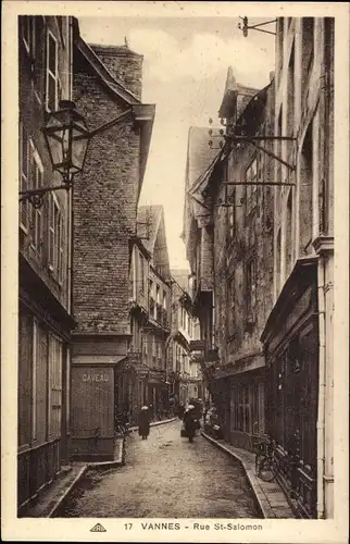 Ak Vannes Morbihan, Rue St. Salomon