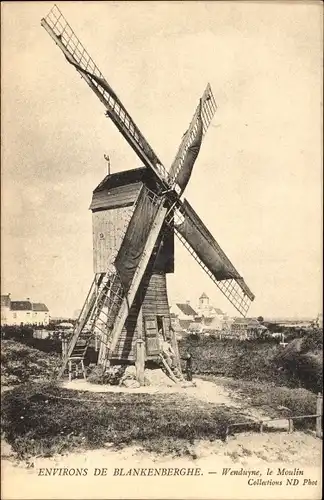 Ak Blankenberghe Blankenberge Westflandern Wenduyne, The Mill