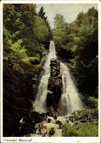 Ak Trusetal in Thüringen, Trusetaler Wasserfall, Trusentaler Wasserfall