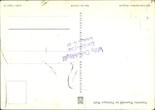 Ak Trusetal in Thüringen, Trusetaler Wasserfall, Trusentaler Wasserfall