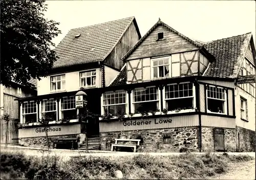 Ak Neudorf Harzgerode am Harz, Gästehaus Goldener Löwe