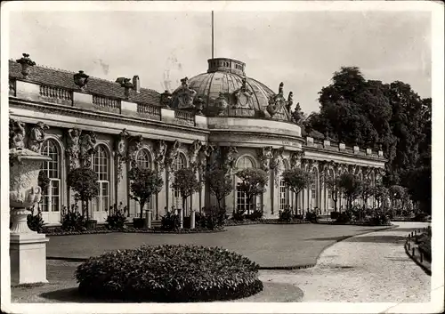 Ak Potsdam, Schloss Sanssouci, Gartenseite