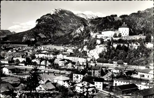 Ak Kufstein in Tirol, Ortsansicht, Burg, Kaisergebirge