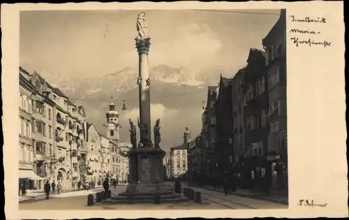 Ak Innsbruck in Tirol, Säule, Monument