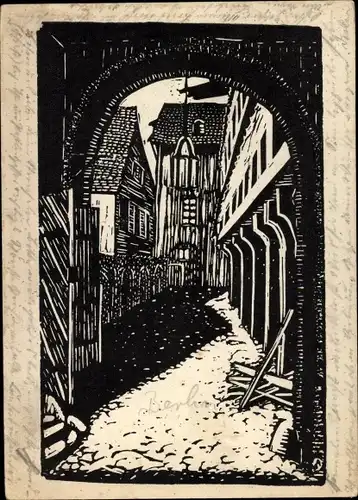 Künstler Ak Berlin Mitte, Altstadt, Krögel