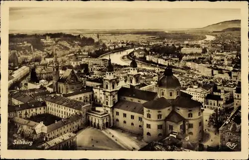 Ak Salzburg in Österreich, Blick von der Festung Hohensalzburg