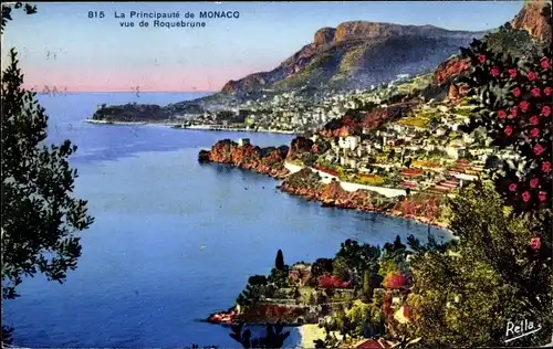 Ak Monaco, Blick auf Roquebrune