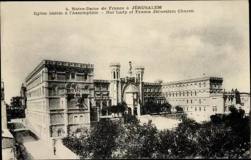 Ak Jerusalem Israel, Kirche Unserer Lieben Frau von Frankreich in Jerusalem