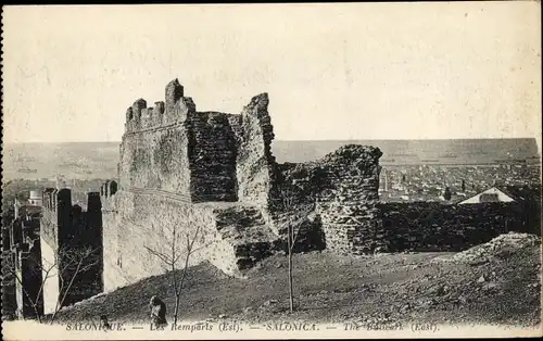 Ak Saloniki Thessaloniki Griechenland, Die Mauern