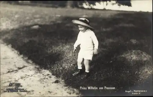 Ak Prinz Wilhelm von Preußen, Kinderportrait