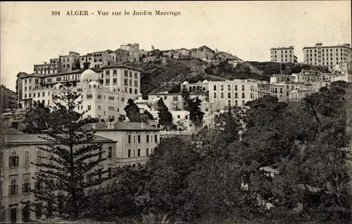 Ak Algier Alger Algerien, Vue sur le Jardin Marengo