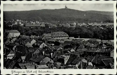 Ak Göttingen in Niedersachsen, Ortspanorama, Bismarckturm