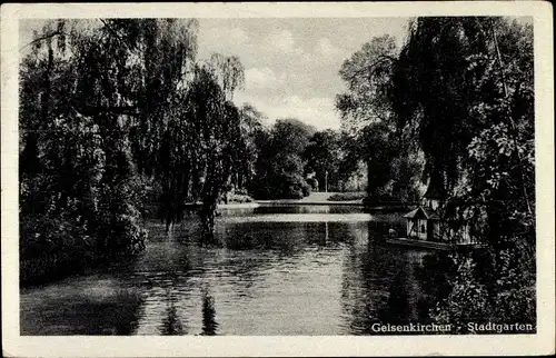 Ak Gelsenkirchen im Ruhrgebiet, Stadtgarten