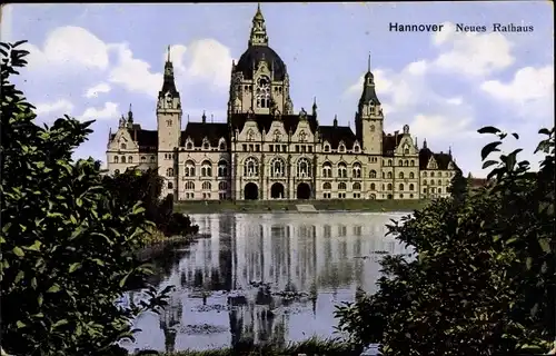 Ak Hannover in Niedersachsen, Neues Rathaus
