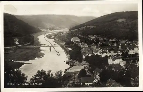 Ak Bad Karlshafen an der Oberweser Hessen, Gesamtansicht