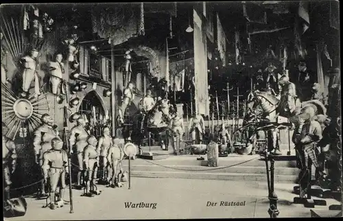 Ak Lutherstadt Eisenach in Thüringen, Wartburg, Der Rüstsaal