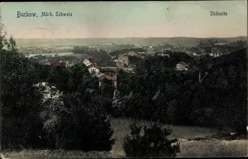 Ak Buckow in der Märkischen Schweiz, Südseite, Panorama