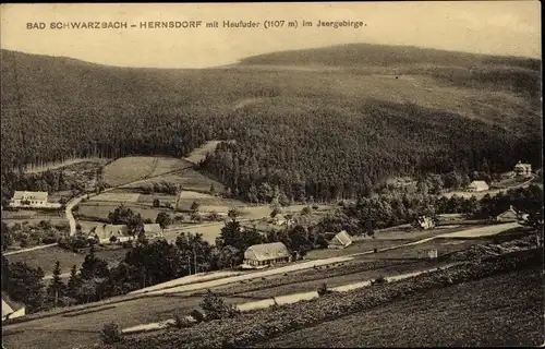 Ak Czerniawa Zdrój Bad Schwarzbach Isergebirge Schlesien, Hernsdorf, Heufuder