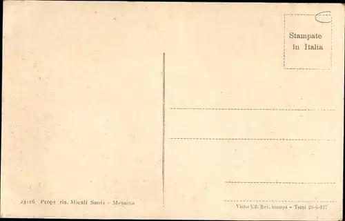 Ak Messina Sizilien, Waisenhaus Regina Elena