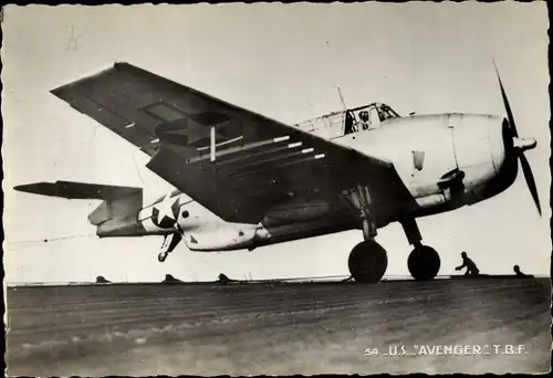 Ak Amerikanisches Militärflugzeug US Grumann Avenger