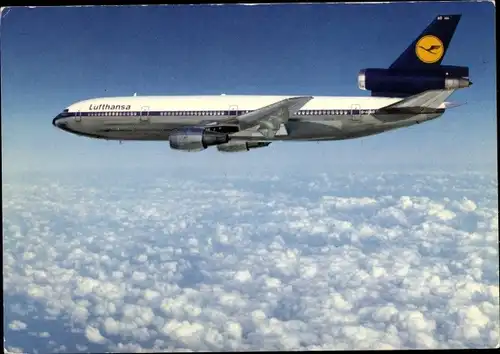 Ak Passagierflugzeug McDonnell Douglas DC 10 der Lufthansa