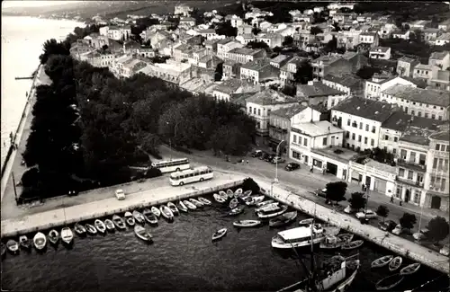 Ak Crikvenica Kroatien, Gesamtansicht, Hafen