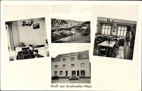 Ak Bruchweiler in der Pfalz, Gesamtansicht, Gasthaus Pension zum Löwen