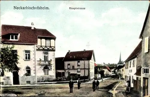 Ak Neckarbischofsheim in Baden, Hauptstraße