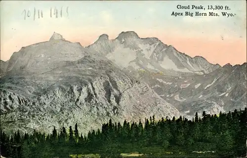 Ak Wyoming USA, Cloud Peak, Apex Big Horn Mountains