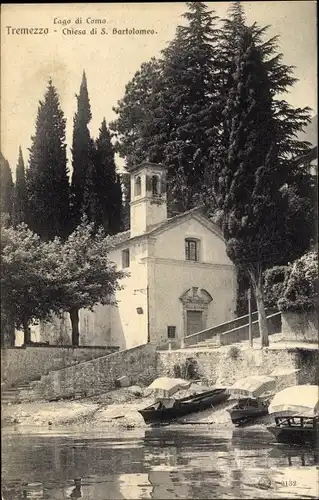 Ak Tremezzo Lago di Como Lombardia, Chiesa di S. Bartolomeo