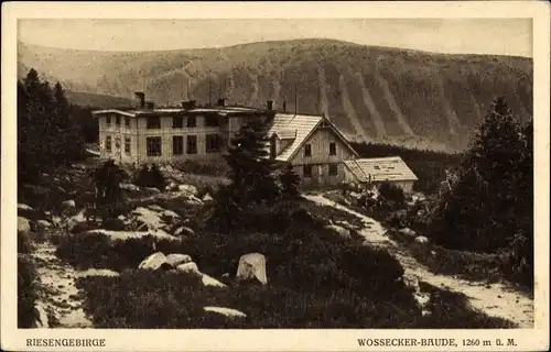 Ak Harrachov Harrachsdorf Riesengebirge Region Reichenberg, Wossecker Baude