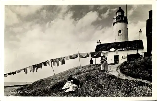 Ak Urk Flevoland Niederlande, Vuurtoren