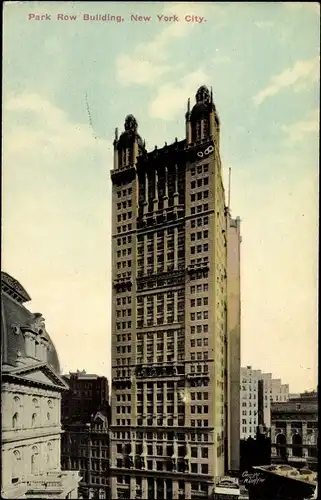 Ak New York City USA, Park Row Building