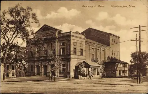 Ak Northampton Massachusetts USA, Musikakademie