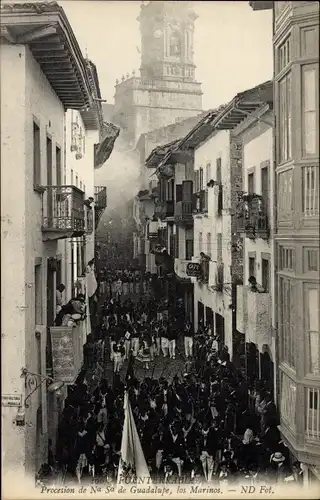 Ak Fuenterrabia Baskenland, Procession de Nuestra Señora de Guadalupe, los Marinos