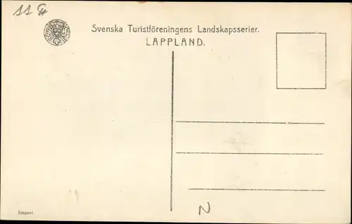 Ak Lappland Schweden, Stora Lulevatten, storm