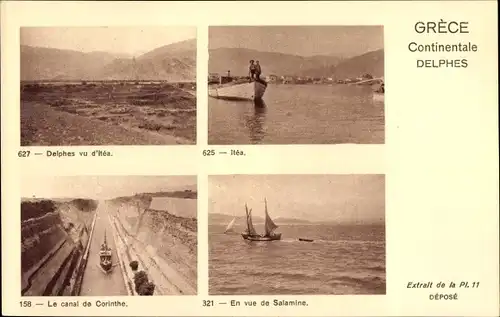 Ak Delphi Griechenland, Itea, Salamis, Kanal von Korinth